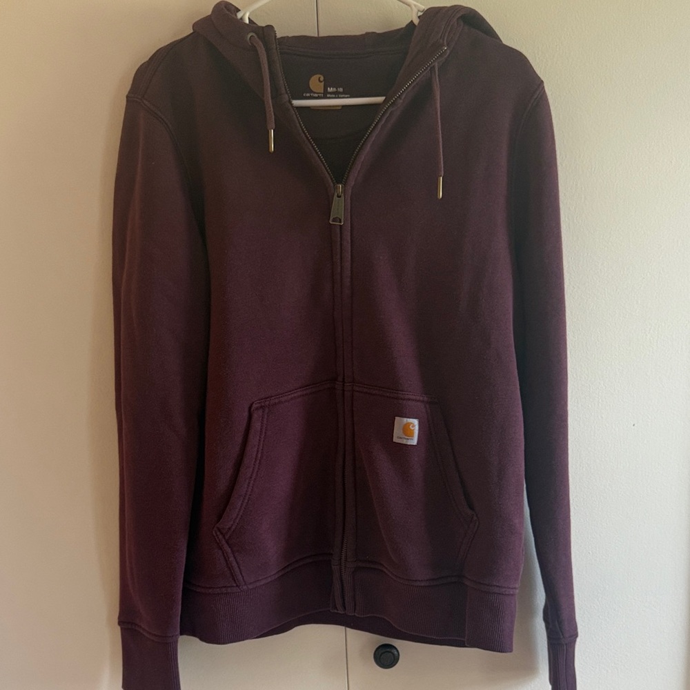 Carhartt Burgundy Full-Zip Hoodie